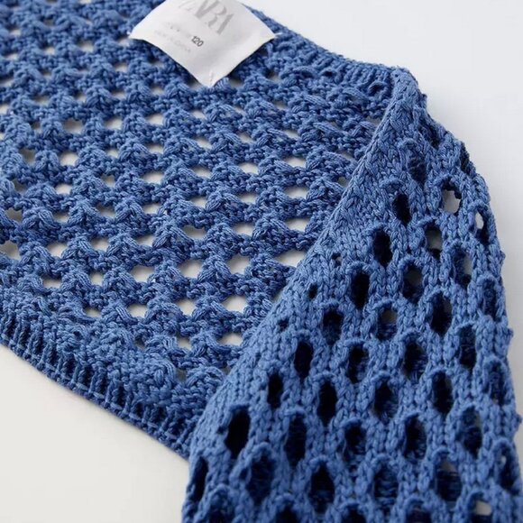 Zara Open Crochel Knit Shrug Sweater - Picture 3 of 3